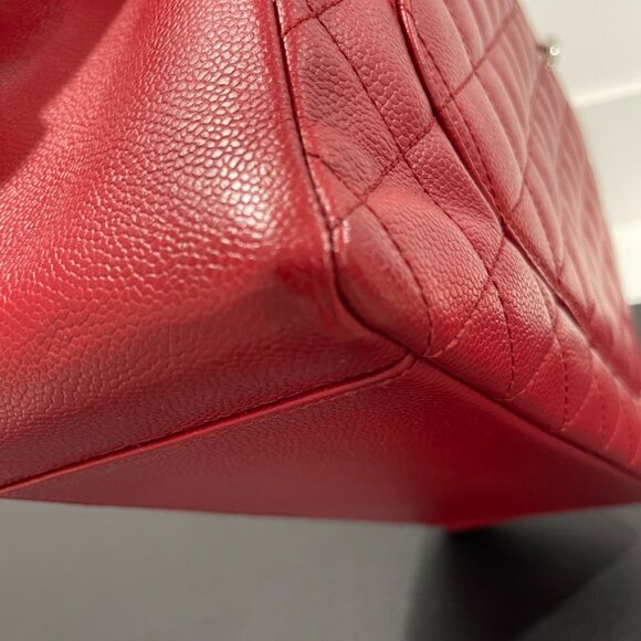 Chanel Caviar Quilted Grand Shopping Tote GST Red (JB1363) - Picture 12 of 16